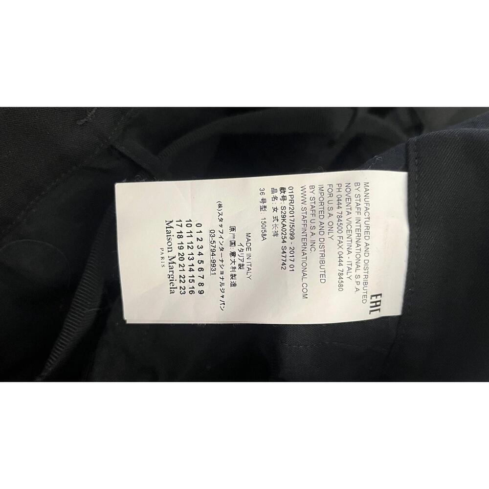 MARGIELA WHITE LABEL WIDE LEG PAPER BAG WAIST PANTS - Picture 11 of 14